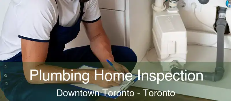  Plumbing Home Inspection Downtown Toronto - Toronto