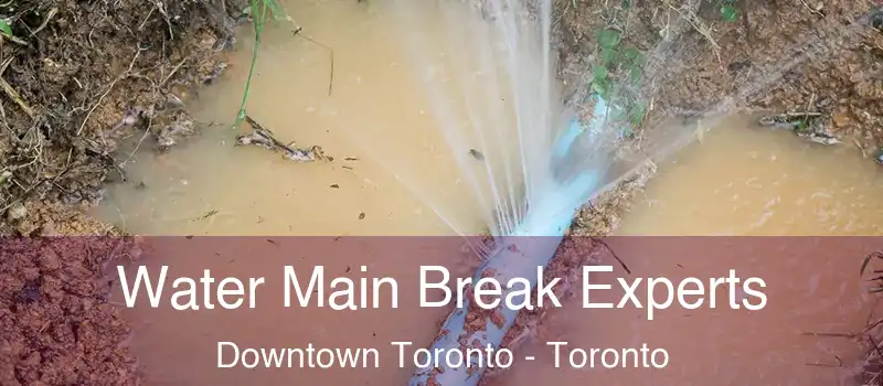  Water Main Break Experts Downtown Toronto - Toronto